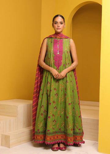 Alkaram MS-30.1-23-Green Mid Summer Collection Online Shopping
